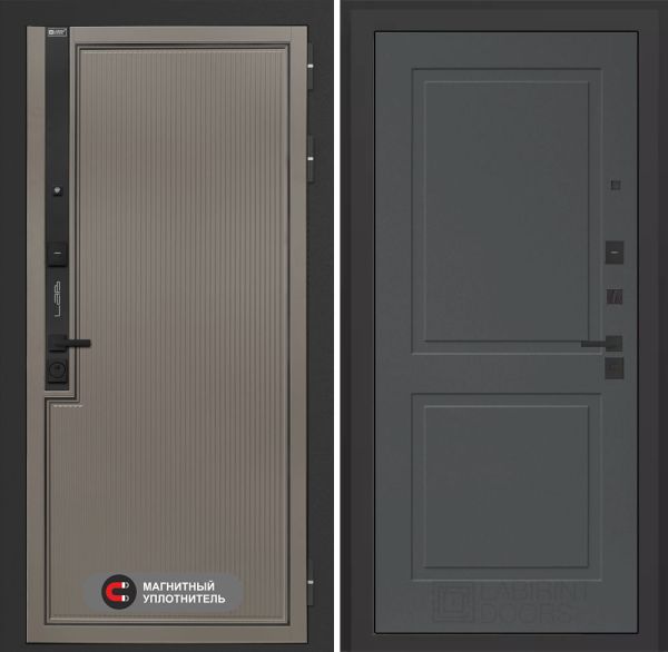 Входная дверь Лабиринт Лаб 1 Про 11 – Графит софт