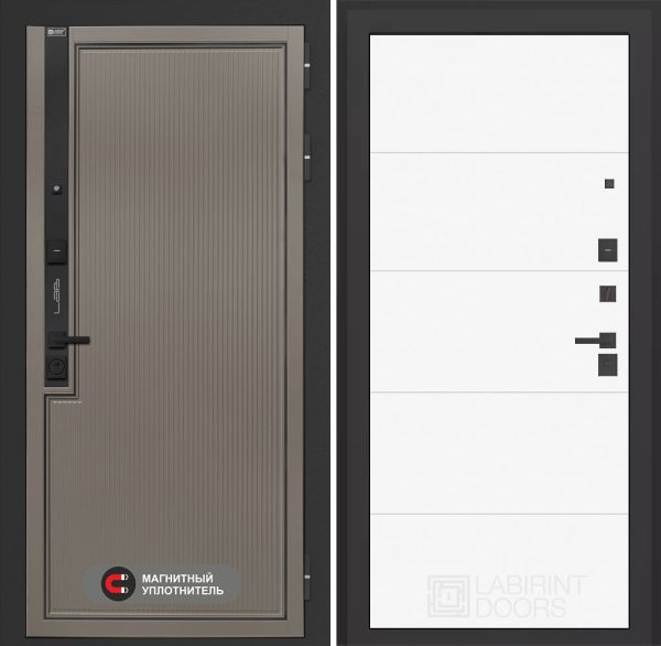 Входная дверь Лабиринт Лаб 1 Про 13 – Белый софт