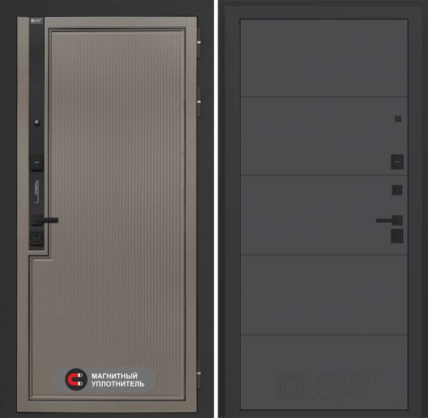 Входная дверь Лабиринт Лаб 1 Про 13 – Графит софт