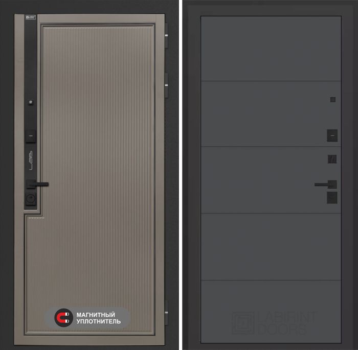 Входная дверь Лабиринт Лаб 1 Про 13 – Графит софт