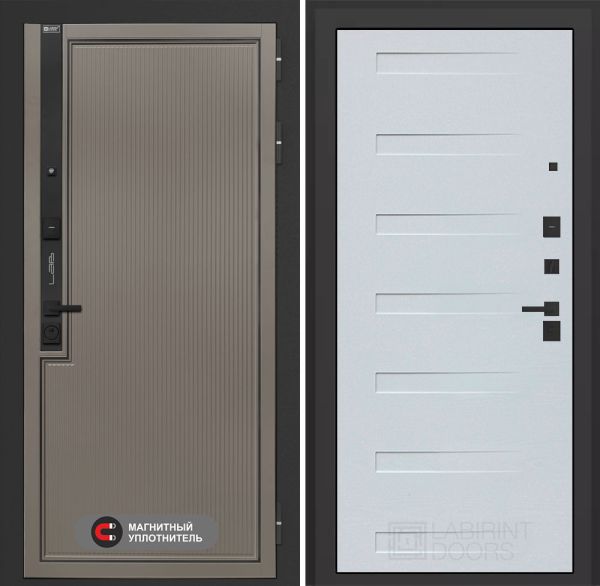 Входная дверь Лабиринт Лаб 1 Про 14 – Дуб кантри белый горизонтальный