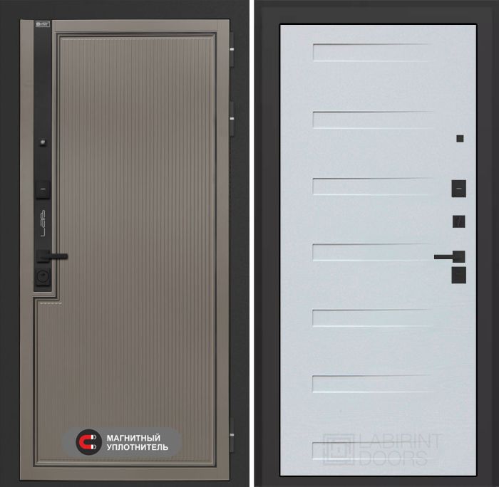 Входная дверь Лабиринт Лаб 1 Про 14 – Дуб кантри белый горизонтальный
