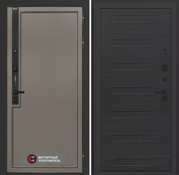 Входная дверь Лабиринт Лаб 1 Про 14 – Эковенге горизонтальный