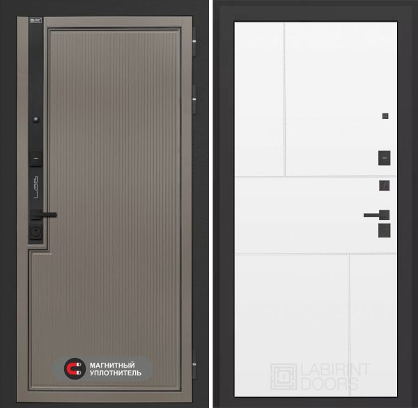 Входная дверь Лабиринт Лаб 1 Про 21 – Белый софт
