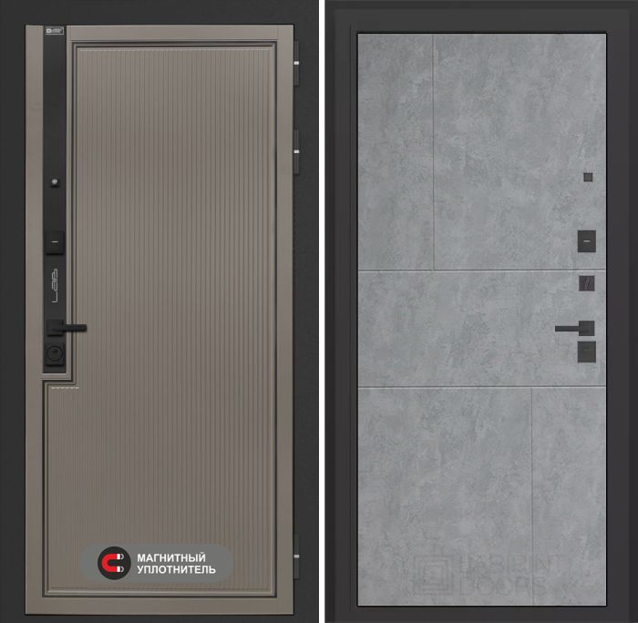 Входная дверь Лабиринт Лаб 1 Про 21 – Бетон светлый