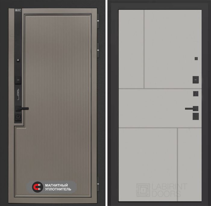 Входная дверь Лабиринт Лаб 1 Про 21 – Грей софт