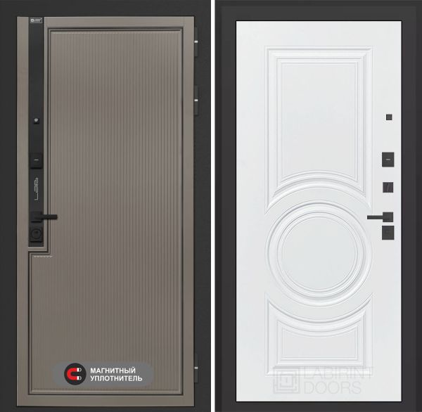 Входная дверь Лабиринт Лаб 1 Про 23 – Белый софт