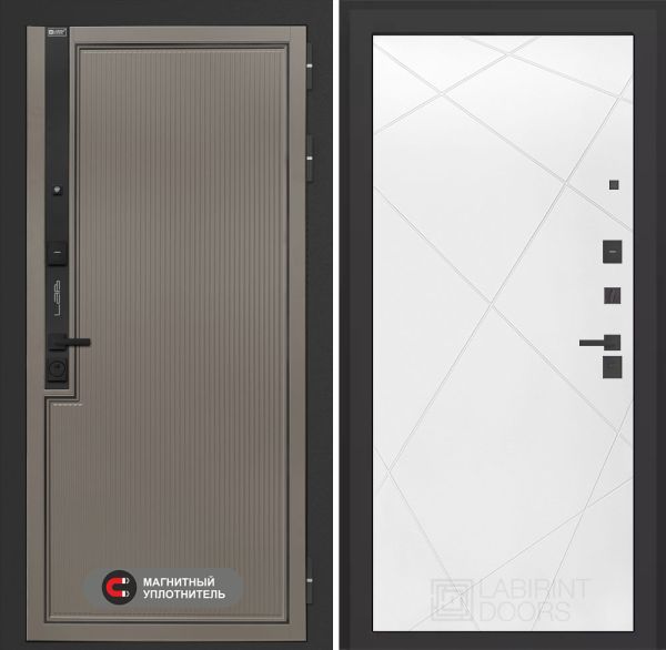 Входная дверь Лабиринт Лаб 1 Про 24 – Белый софт