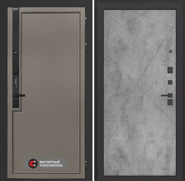 Входная дверь Лабиринт Лаб 1 Про 24 – Бетон светлый
