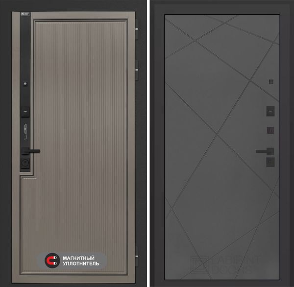 Входная дверь Лабиринт Лаб 1 Про 24 – Графит софт