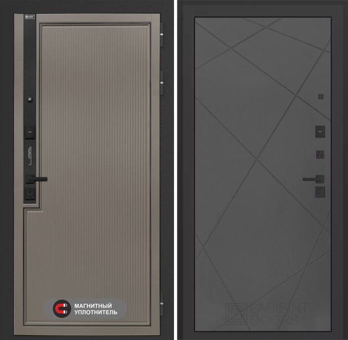Входная дверь Лабиринт Лаб 1 Про 24 – Графит софт