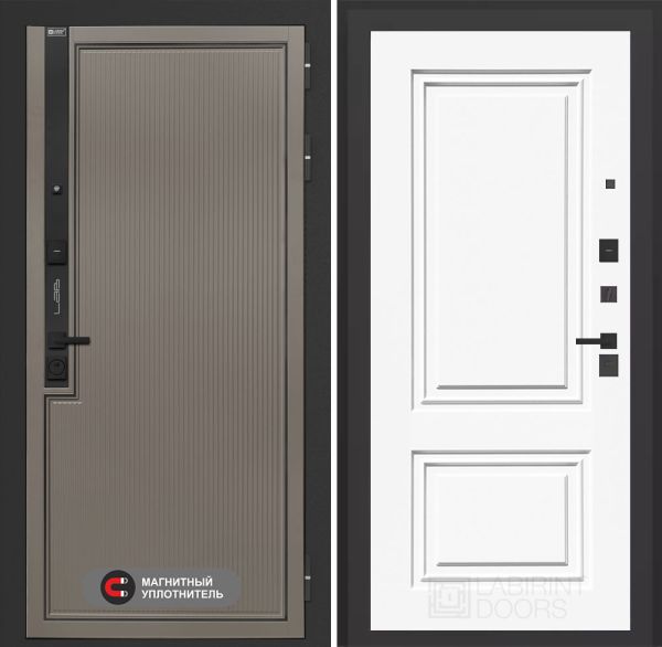 Входная дверь Лабиринт Лаб 1 Про 26 – Эмаль RAL 9003