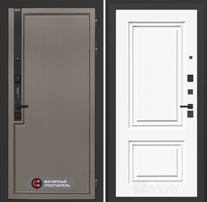 Входная дверь Лабиринт Лаб 1 Про 26 – Эмаль RAL 9003