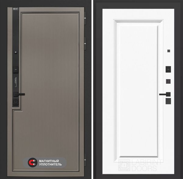 Входная дверь Лабиринт Лаб 1 Про 27 – Эмаль RAL 9003