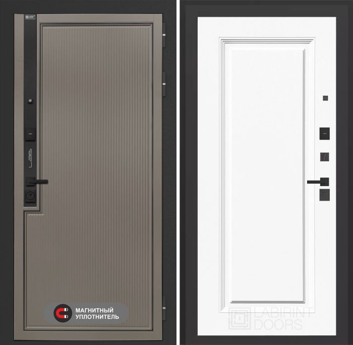 Входная дверь Лабиринт Лаб 1 Про 27 – Эмаль RAL 9003