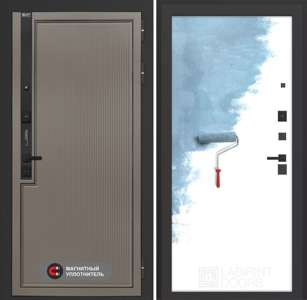 Входная дверь Лабиринт Лаб 1 Про 28 – Грунт под покраску