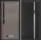 Входная дверь Лабиринт Лаб 1 Про 31 – Черный кварц, зеркальная вставка с тонировкой