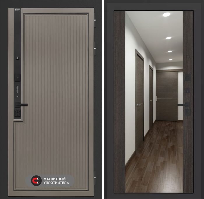 Входная дверь Лабиринт Лаб 1 Про с зеркалом Максимум – Венге