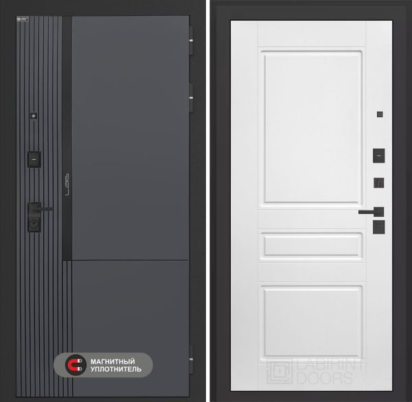 Входная дверь Лабиринт Лаб 2 Про 03 – Белый софт