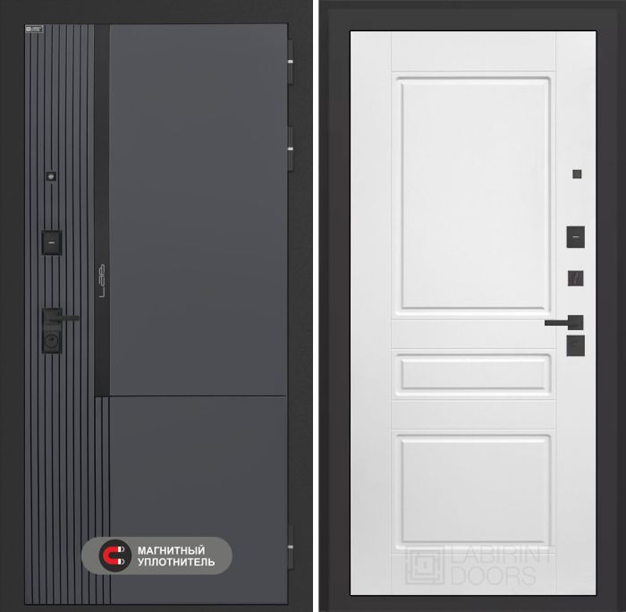 Входная дверь Лабиринт Лаб 2 Про 03 – Белый софт