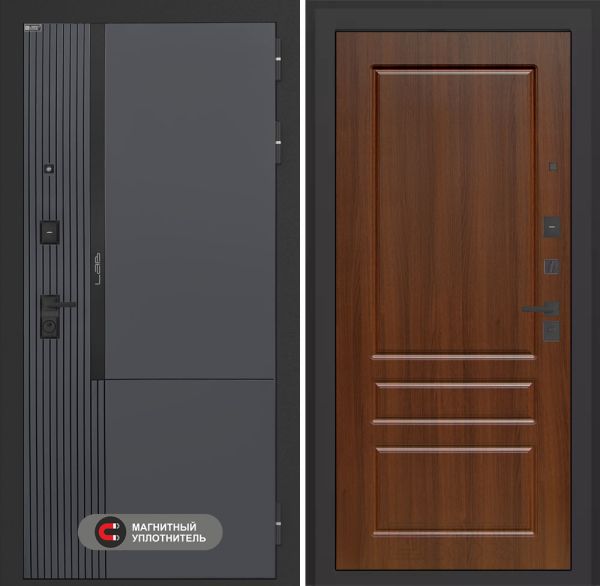 Входная дверь Лабиринт Лаб 2 Про 03 – Орех бренди