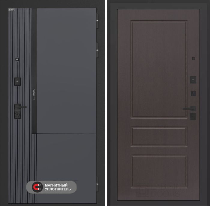 Входная дверь Лабиринт Лаб 2 Про 03 – Орех премиум