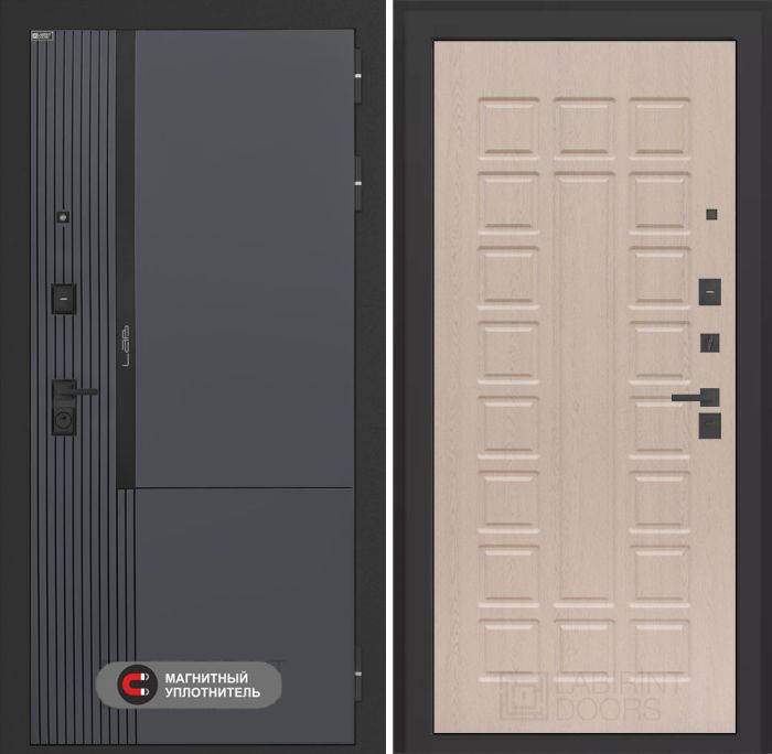 Входная дверь Лабиринт Лаб 2 Про 04 – Беленый дуб