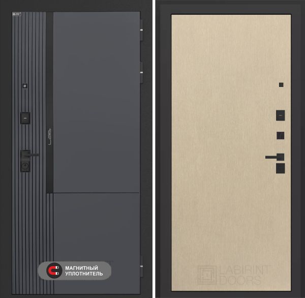 Входная дверь Лабиринт Лаб 2 Про 05 – Венге светлый