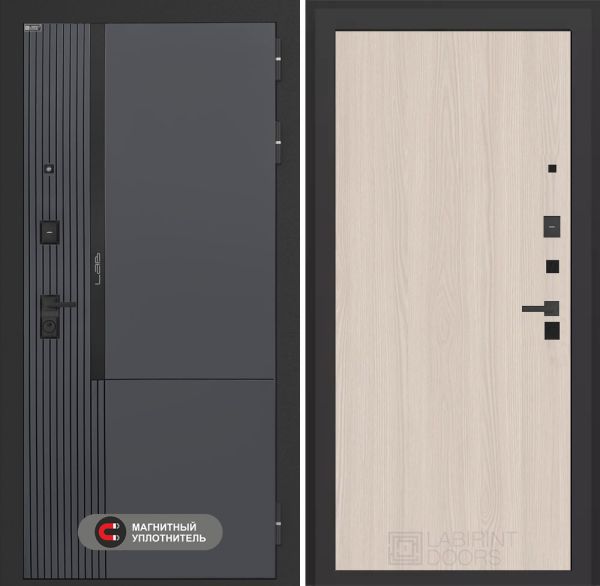 Входная дверь Лабиринт Лаб 2 Про 05 - Ясень светлый