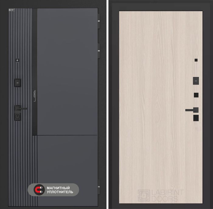 Входная дверь Лабиринт Лаб 2 Про 05 - Ясень светлый