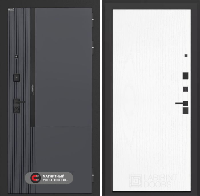 Входная дверь Лабиринт Лаб 2 Про 07 – Белое дерево