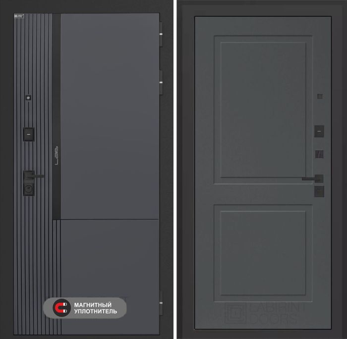 Входная дверь Лабиринт Лаб 2 Про 11 – Графит софт