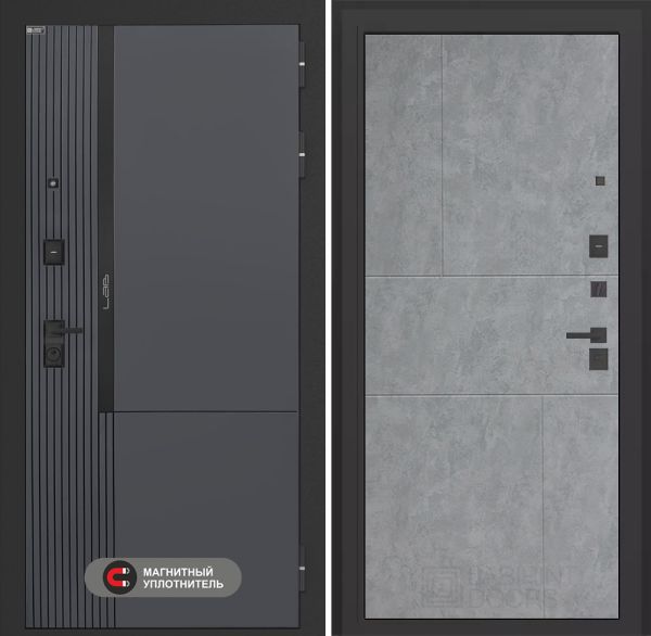 Входная дверь Лабиринт Лаб 2 Про 21 – Бетон светлый