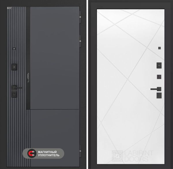 Входная дверь Лабиринт Лаб 2 Про 24 – Белый софт