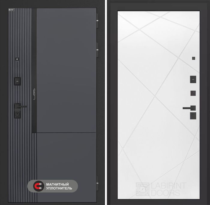 Входная дверь Лабиринт Лаб 2 Про 24 – Белый софт