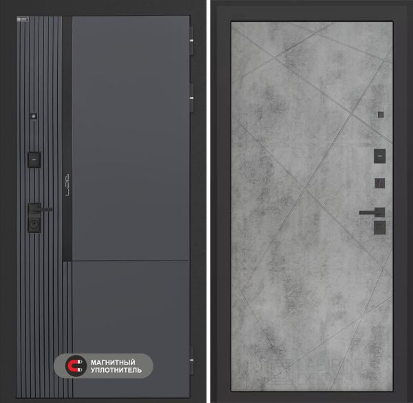 Входная дверь Лабиринт Лаб 2 Про 24 – Бетон светлый