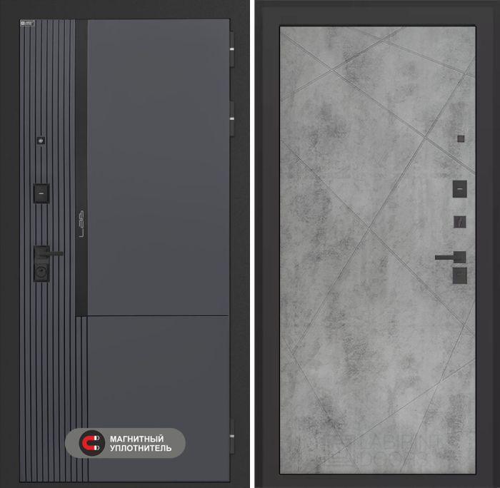 Входная дверь Лабиринт Лаб 2 Про 24 – Бетон светлый