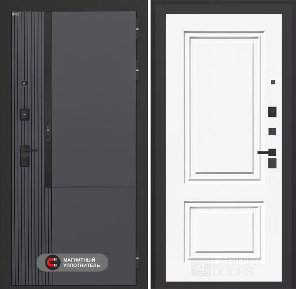 Входная дверь Лабиринт Лаб 2 Про 26 – Эмаль RAL 9003