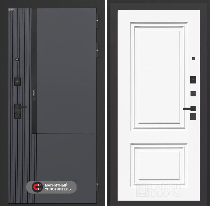 Входная дверь Лабиринт Лаб 2 Про 26 – Эмаль RAL 9003