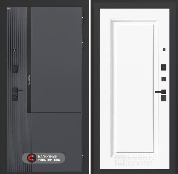 Входная дверь Лабиринт Лаб 2 Про 27 – Эмаль RAL 9003