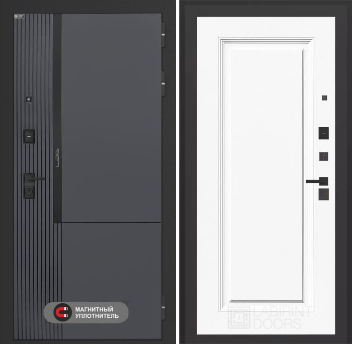 Входная дверь Лабиринт Лаб 2 Про 27 – Эмаль RAL 9003