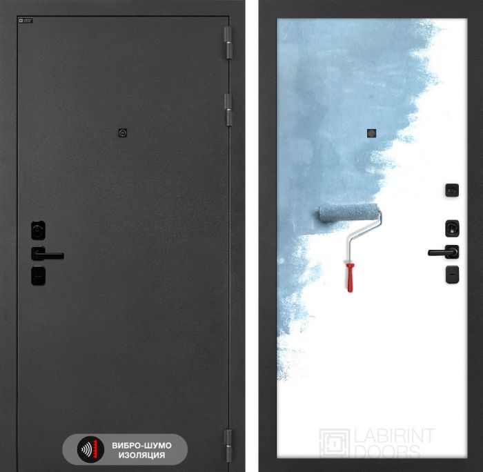 Входная дверь Лабиринт Соналаб 28 - Грунт под покраску