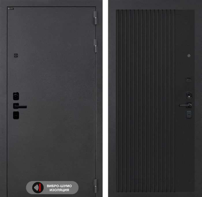 Входная дверь Лабиринт Соналаб 29 - Черный кварц