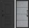 Входная дверь Лабиринт Аляска Лайт - 25 Бетон светлый, черный молдинг