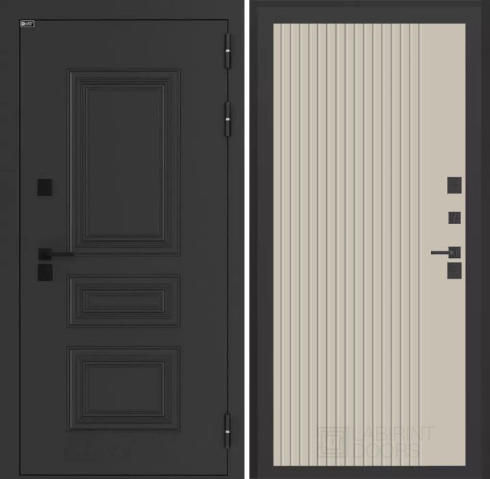 Входная дверь Лабиринт Аляска Лайт - 29 Капучино 