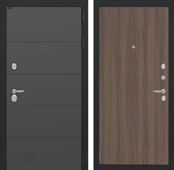 Входная дверь Лабиринт ART графит 05 - Ясень темный