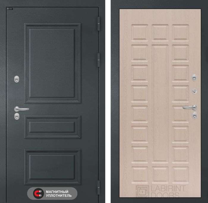 Входная дверь Лабиринт Атлантик 04 - Беленый дуб