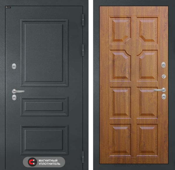 Входная дверь Лабиринт Атлантик 17 - Голден ОАК (Винорит)