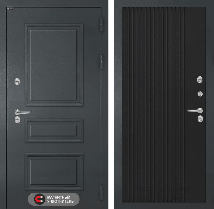 Входная дверь Лабиринт Атлантик 29 - Черный кварц