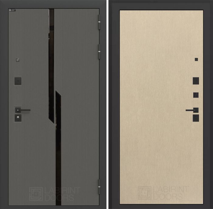 Входная дверь Лабиринт Карбон (CARBON) 05 - Венге светлый